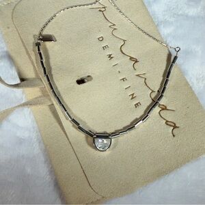 Pura Vida Demi-fine Adjustable Sterling Silver Bracelet with Cubic Zirconia